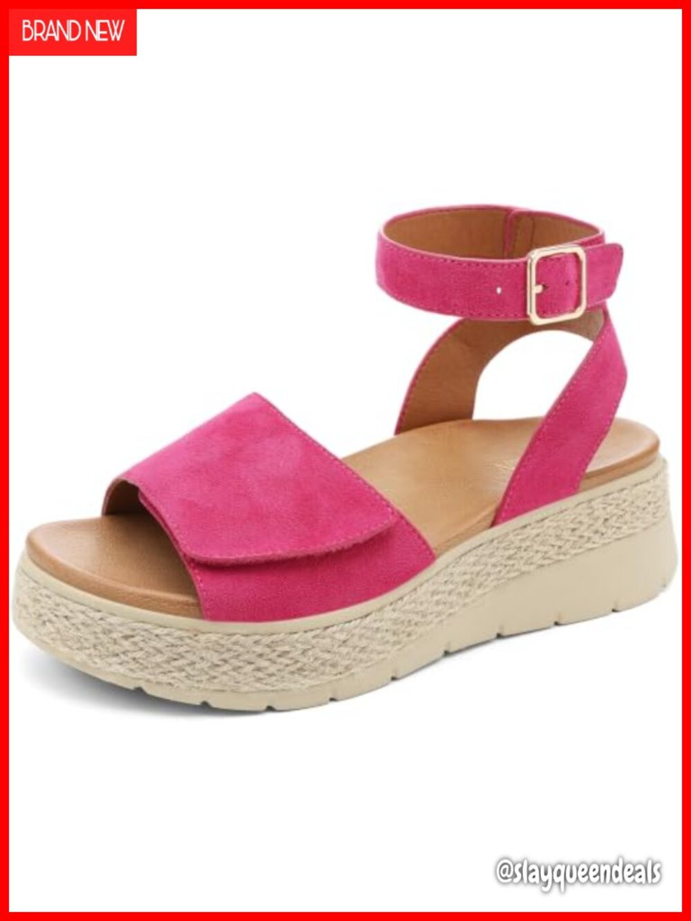 Platform Espadrille Wedge Sandals Orthopedic Arch Support